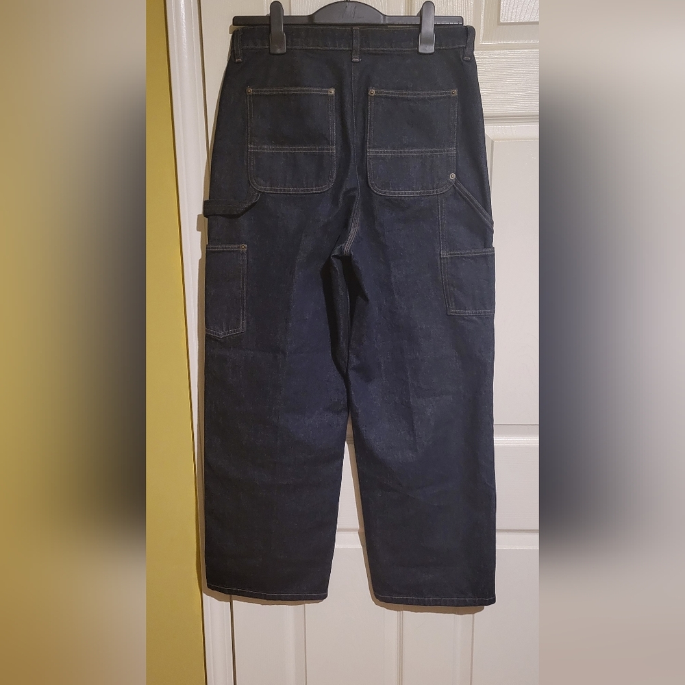 J. Crew Dark Indigo Mid Rise Rigid Carpenter Painter Jeans - Picture 4 of 5